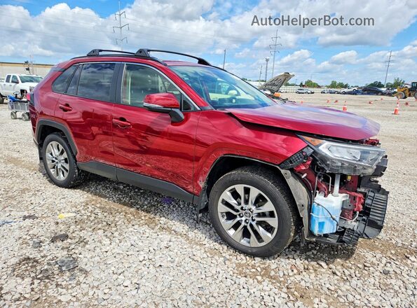 JTMA1RFV1KJ007352 2019 TOYOTA RAV4 Красный Передняя правая четверть