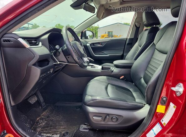 JTMA1RFV1KJ007352 2019 TOYOTA RAV4 Красный Вид салона спереди