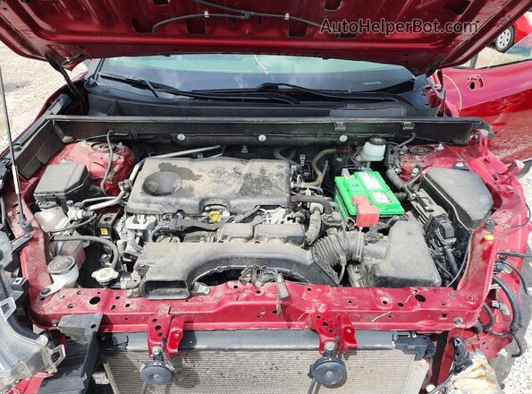JTMA1RFV1KJ007352 2019 TOYOTA RAV4 Красный Вид подкапотного пространства