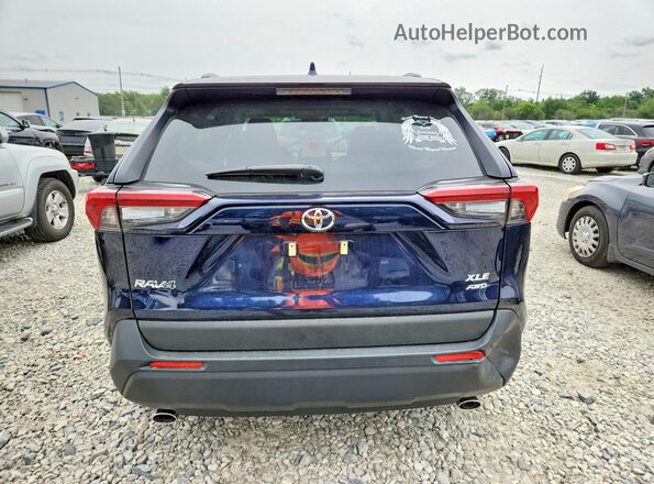 JTMA1RFV2KJ019431 2019 TOYOTA RAV4 Blue Вид ззаду