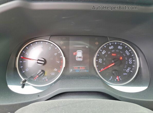 JTMA1RFV4KD008574 2019 TOYOTA RAV4 Черный Вид щитка приборов