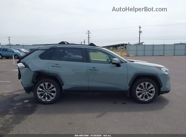 JTMA1RFV4KD014665 2019 TOYOTA RAV4 Green უკანა სალონის ხედი