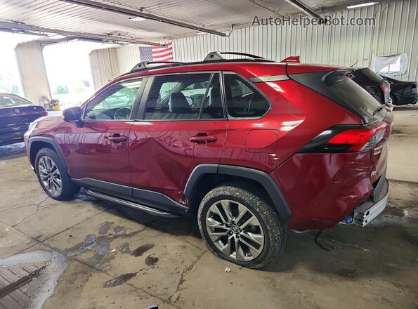 JTMA1RFV4KD515264 2019 TOYOTA RAV4 Red Rear left