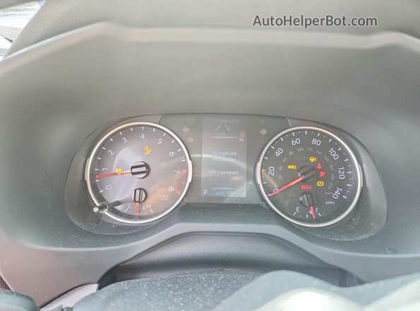 JTMA1RFV5KD026078 2019 TOYOTA RAV4 Gray Instrument cluster view