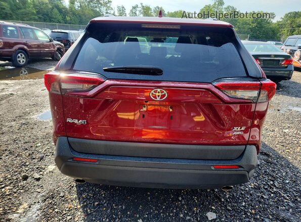 JTMA1RFV5KD511689 2019 TOYOTA RAV4 Burgundy Вид ззаду