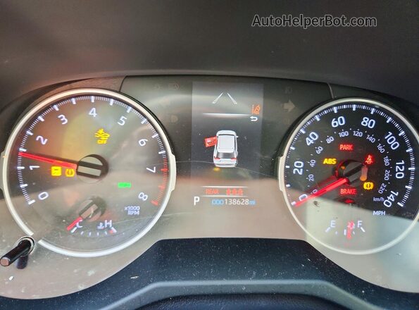 JTMA1RFV5KD511689 2019 TOYOTA RAV4 Burgundy Вид щитка приладів