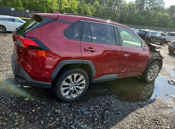 JTMA1RFV5KD511689 2019 TOYOTA RAV4 Burgundy Задня права чверть