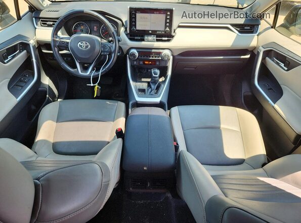 JTMA1RFV7KJ019053 2019 TOYOTA RAV4 Black Вид панелі приладів