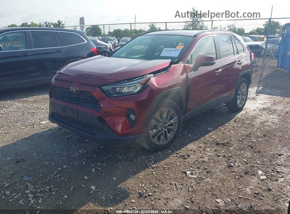 JTMA1RFV8KD008982 2019 TOYOTA RAV4 Red Vista tres cuartos delantera izquierda