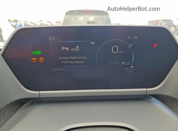 JTMAAAAA5RA052584 2024 TOYOTA BZ4X Серебряный Вид щитка приборов