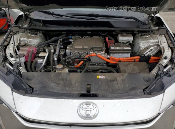 JTMAAAAA6PA015900 2023 TOYOTA BZ4X Silver Engine compartment view
