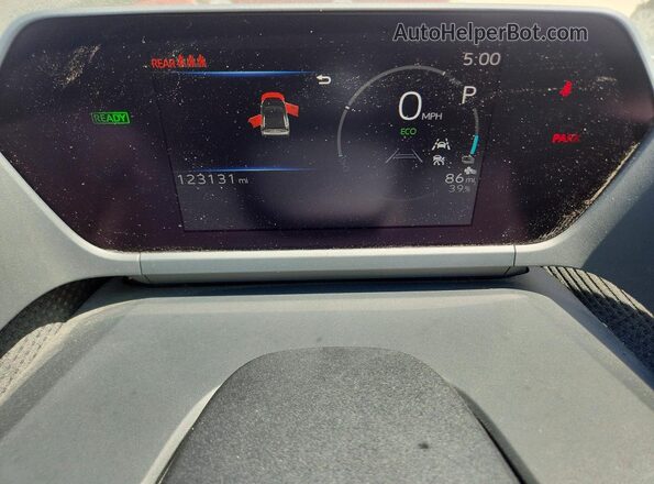 JTMAAAAA6PA015900 2023 TOYOTA BZ4X Silver Instrument cluster view