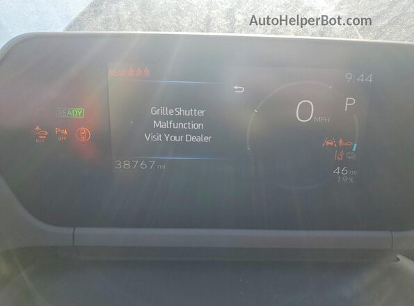 JTMAAAAA8PA027160 2023 TOYOTA BZ4X White Instrument cluster view