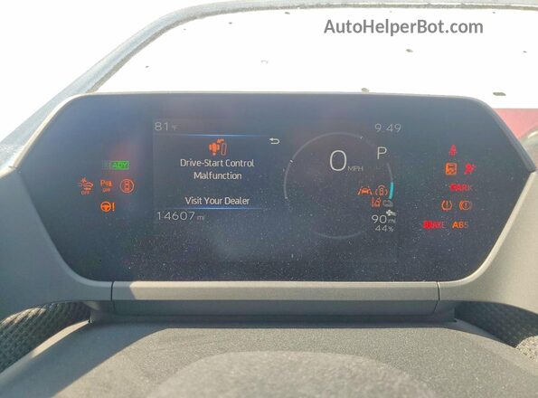 JTMAAAAA8RA053406 2024 TOYOTA BZ4X Белый Вид щитка приборов