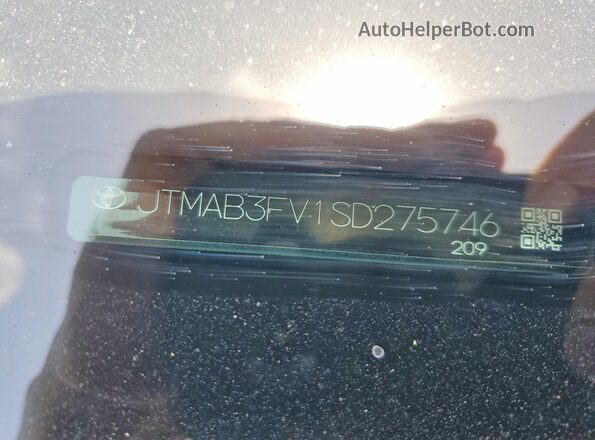 JTMAB3FV1SD275746 2025 TOYOTA RAV4 Black Vista de la etiqueta del VIN