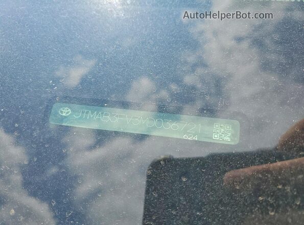 JTMAB3FV3MD036721 2021 TOYOTA RAV4 Black Widok komory silnika