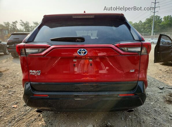 JTMAB3FV8MD048492 2021 TOYOTA RAV4 Red Вид ззаду