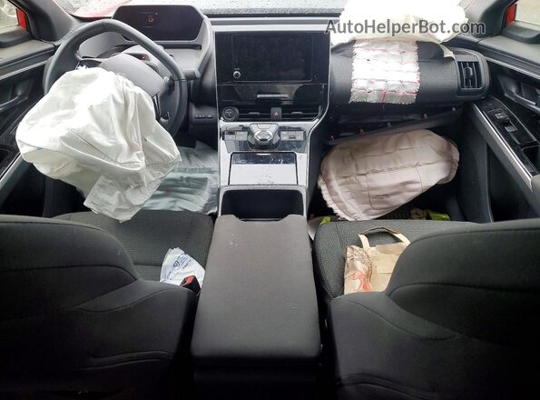 JTMABABA1RA055607 2024 SUBARU SOLTERRA Red Dashboard view