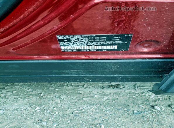 JTMABABA2SA096561 2025 SUBARU SOLTERRA Red Սալոնի 360 աստիճան տեսք