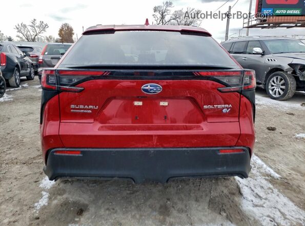 JTMABABA2SA096561 2025 SUBARU SOLTERRA Red Հետևի տեսք