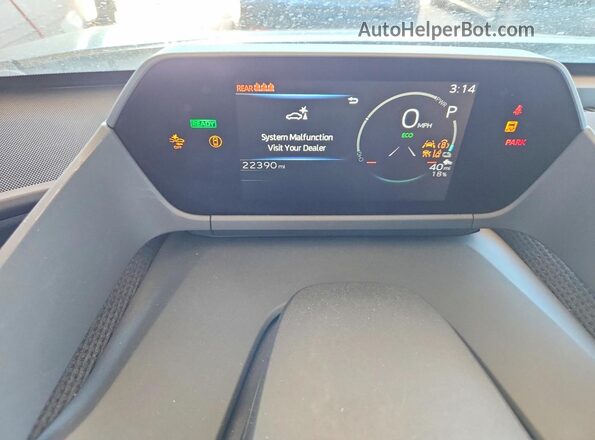 JTMABABA3RA055656 2024 SUBARU SOLTERRA Black Instrument cluster view