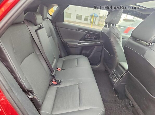 JTMABABA8PA042513 2023 SUBARU SOLTERRA Red Rear seats view
