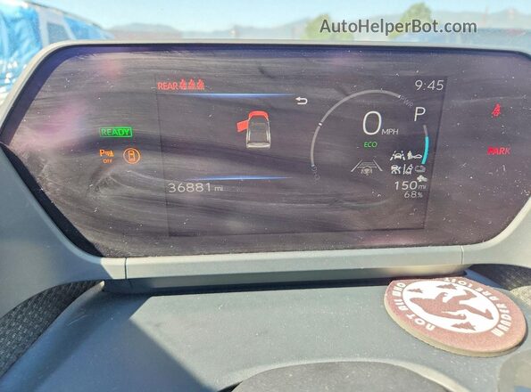 JTMABABAXPA042285 2023 SUBARU SOLTERRA Charcoal Widok zestawu wskaźników