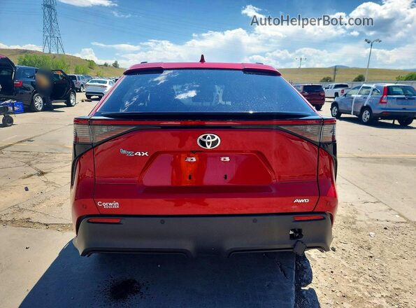 JTMABACA2PA046264 2023 TOYOTA BZ4X Red Вид ззаду