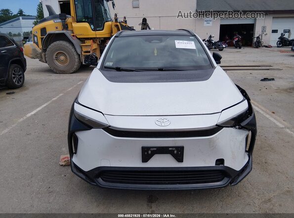 JTMABACAXPA031768 2023 TOYOTA BZ4X White Widok zestawu wskaźników