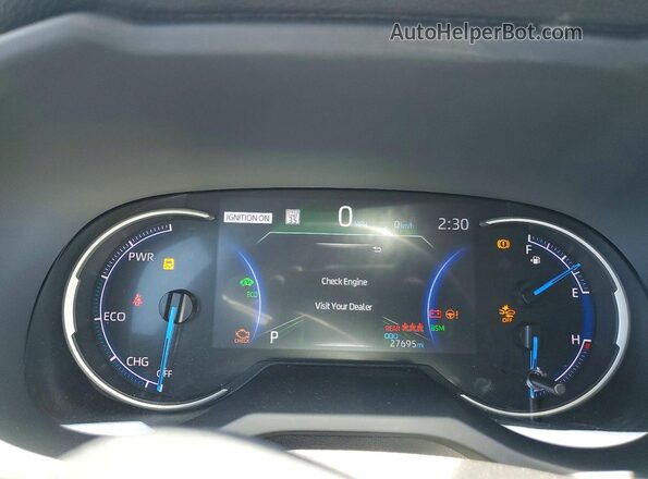 JTMB6RFV0PD084399 2023 TOYOTA RAV4 Green Vista del cuadro de instrumentos