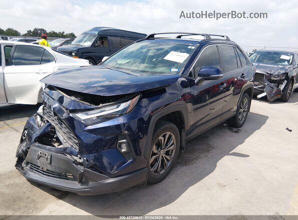 JTMB6RFV0PD112637 2023 TOYOTA RAV4 HYBRID Blue Առջևի ձախ երեք քառորդ տեսարան
