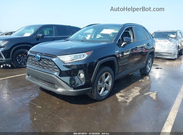 JTMB6RFV4MD039431 2021 TOYOTA RAV4 HYBRID Black Առջևի ձախ երեք քառորդ տեսարան