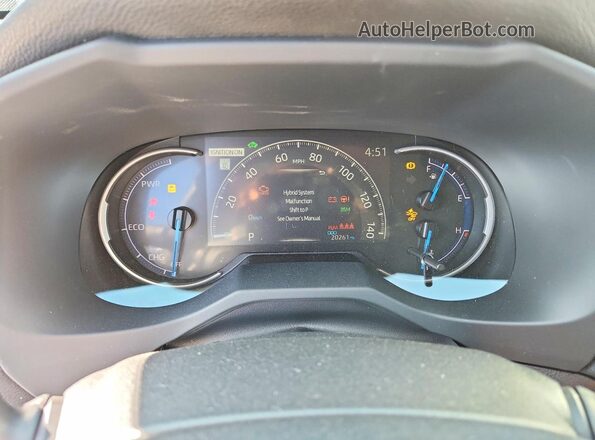 JTMB6RFV4SD155922 2025 TOYOTA RAV4 Синий Вид щитка приборов