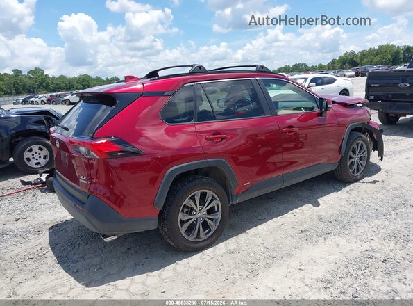JTMB6RFV5ND053470 2022 TOYOTA RAV4 HYBRID Burgundy Հետևի աջ