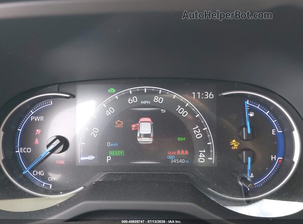 JTMB6RFV5PD085435 2023 TOYOTA RAV4 HYBRID White Հետևի նստատեղերի տեսք