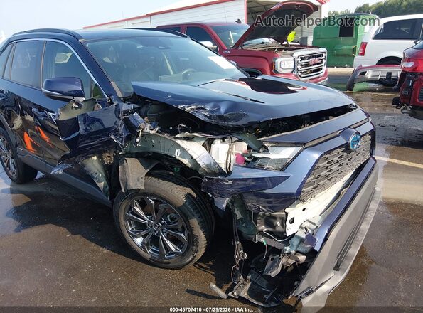 JTMB6RFV7ND061845 2022 TOYOTA RAV4 HYBRID Blue Դիմացի տեսք