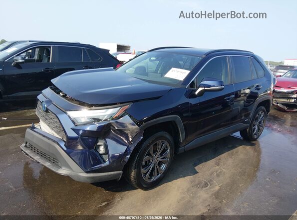 JTMB6RFV7ND061845 2022 TOYOTA RAV4 HYBRID Blue Առջևի ձախ երեք քառորդ տեսարան