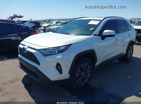 JTMB6RFV7ND535566 2022 TOYOTA RAV4 HYBRID White Առջևի ձախ երեք քառորդ տեսարան