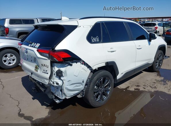 JTMB6RFV7ND535566 2022 TOYOTA RAV4 HYBRID White Հետևի աջ