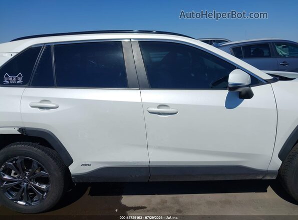 JTMB6RFV7ND535566 2022 TOYOTA RAV4 HYBRID White Սալոնի 360 աստիճան տեսք
