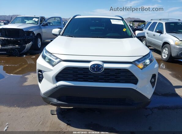 JTMB6RFV7ND535566 2022 TOYOTA RAV4 HYBRID White Սալոնի հետևի տեսք