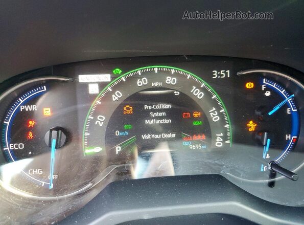 JTMB6RFV7SJ094812 2025 TOYOTA RAV4 Blue Instrument cluster view