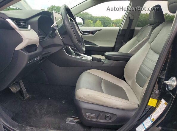 JTMB6RFV8ND051955 2022 TOYOTA RAV4 Черный Вид салона спереди