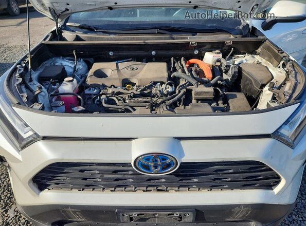 JTMB6RFV9ND532250 2022 TOYOTA RAV4 White ძრავის განყოფილების ხედი