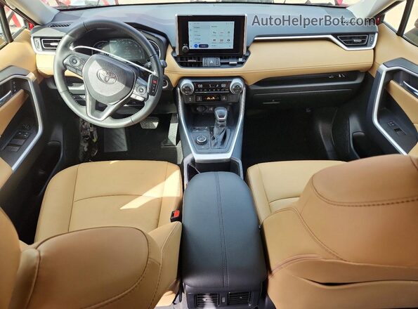 JTMB6RFV9SD168391 2025 TOYOTA RAV4 Red Вид панелі приладів