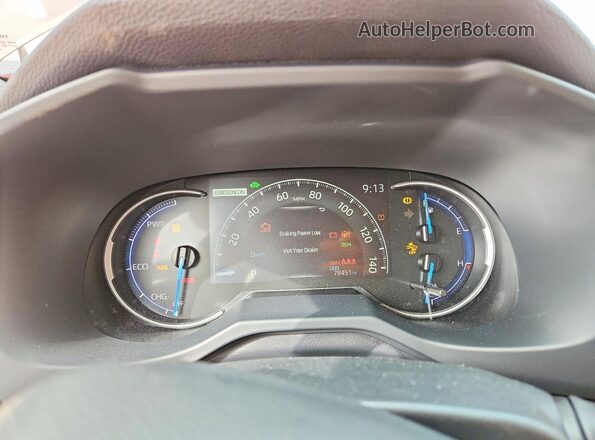 JTMB6RFV9SD168391 2025 TOYOTA RAV4 Red Вид щитка приладів
