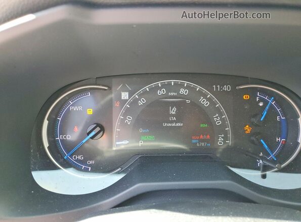 JTMB6RFV9SJ079311 2025 TOYOTA RAV4 White ხელსაწყოთა პანელის ხედი