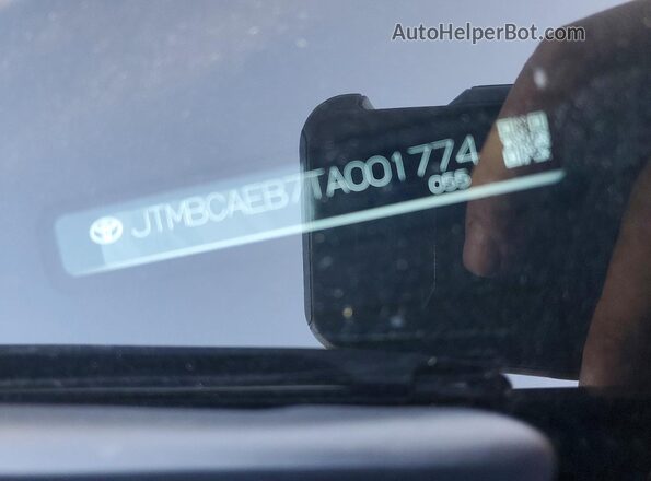 JTMBCAEB7TA001774 2026 TOYOTA BZ White Вид наклейки з VIN-кодом