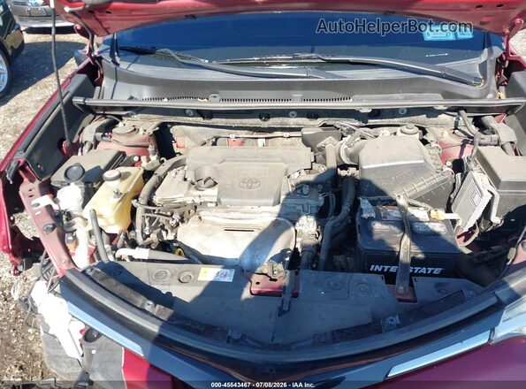 JTMBFREV1JD233539 2018 TOYOTA RAV4 Red უკანა ხედი