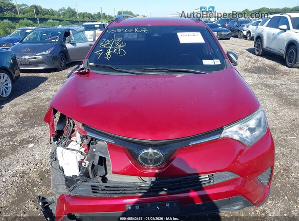 JTMBFREV1JD233539 2018 TOYOTA RAV4 Red ხელსაწყოთა პანელის ხედი